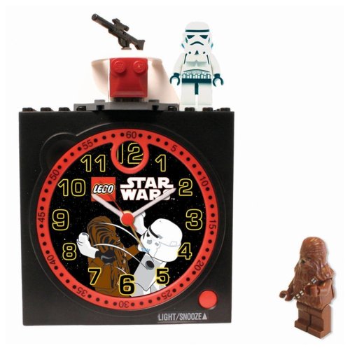 LEGO Kids' Star Wars Chewy and Stormtrooper Clock Set #CLKSTW1