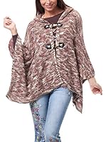 Peace & Love Chaqueta Punto (Multicolor / Chocolate)