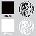 Dragon Yin Yang Tribal Sticker Laptop Window Car Truck Decal | Black | 5.5