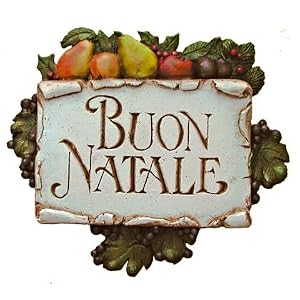 Click to buy Italian Christmas decorations : 'Buon Natale' plaque from Amazon!