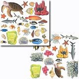 Instant Murals Under the Sea Peel and Stick Wall Stickers Mural - Tropical Fish