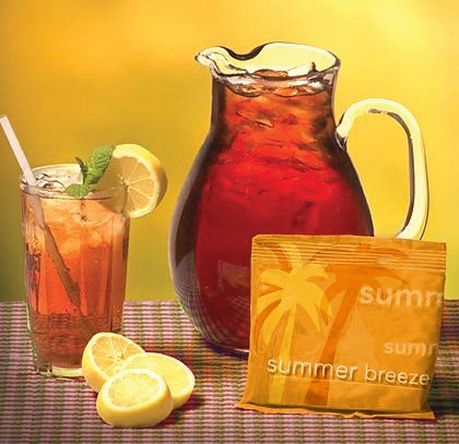 Summer Breeze Ginger Peach Iced Tea - 10 1 oz. Filter Packs by Green Tree Coffee & Tea