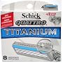 Schick Quattro Titanium Replacement Cartridges: 8 Count