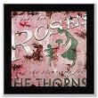 Rodney White I Gave Her Roses - Black Frame 15"x15" Art Print Poster Vintage