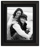 Domed Wood Black Picture Frame 4x5