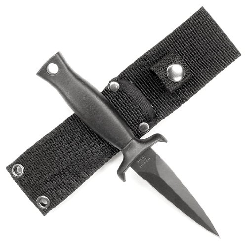 RUKO Matte Finish Aluminum Handle Tactical Knife with Boot Clip Nylon Sheath (3-1/2-Inch) On Sale