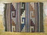 1'2 x 1'6 Brown Persian Hand Knotted Wool Shiraz Square Rug