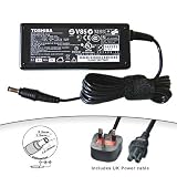 Toshiba Satellite Pro A200, A210, Pro A300 Series Laptop Power Supply / AC Adapter Charger - Inc UK Power Cord (Supplied By 100millionparts.co.uk)