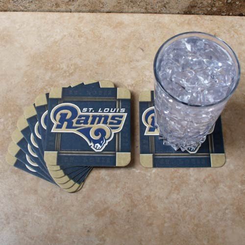St. Louis Rams 8-Pack Absorbent PaperKraft Coasters