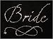 Bride -Generous- Iron On Rhinestone Crystal T-shirt Transfer