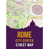 Rome, Italy City Center Street Map (Old Rome, Colosseo, Modern Center, North Center, Trastevere, Aventino-Testaccio, Esquilino-San Giovanni, Nomentano, Vatican)