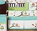 Sweet Jojo Designs Turquoise and Lime Hooty Owl Unisex Baby Boy or Girl Bedding 9 pc Crib Set