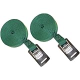 Malone 15 Feet Canoe and Kayak Cam Buckle Load Straps, 2 Pack