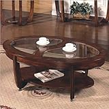 IMAGE OF Steve Silver London Cherry Coffee Table with Casters