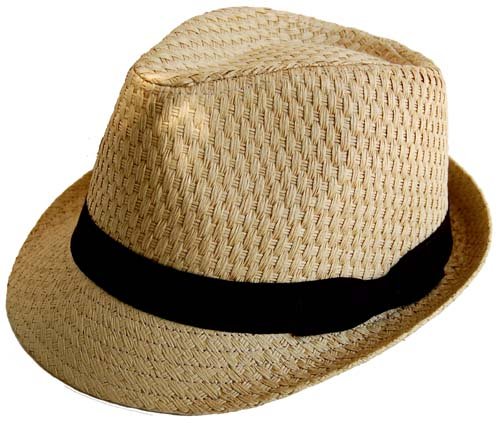 JFH Tweed Straw Cuban Style Fedora - (Various Colors)