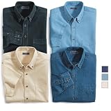JERZEES - Short Sleeve Denim Shirt - J16