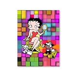 Betty Boop Lenticular Postcard 4x6 , 3D Movie Star Mosaic... by Betty Boop