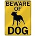 terrier44  - BEWARE OF STAFFORDSHIRE BULL TERRIER PARKING SIGN DOG