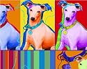 Italian Greyhound Art Print on Canvas