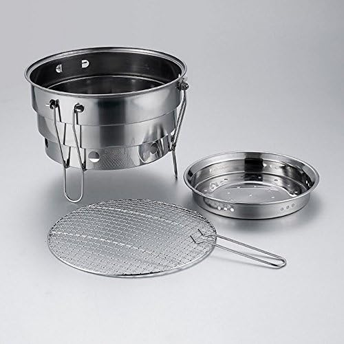 FightEver Foldable and Portable Charcoal BBQ Grill, Collapsible Stainless Steel 11.3" Outdoor Grill with Carrying Bag