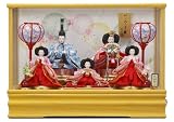 ケース入 ひな人形 月絵豆五人飾 雛人形 8420