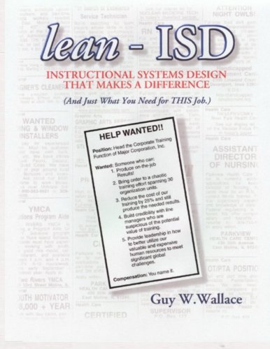 lean-ISD: Instructional Systems Design That Makes A Difference