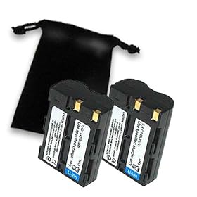 NIKON EN-EL3e Equivalent Li-ion Battery 2-Pack For Digital SLR D70 / D80 / D100 & Many More