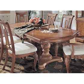 Double Pedestal Table - Wynwood Furniture - 1593-33 by Wynwood