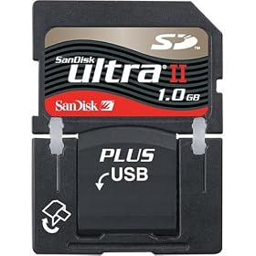 Sandisk SDSDPH-1024-901 1 GB Ultra II SD Plus USB (Retail Package)