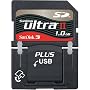 Sandisk SDSDPH-1024-901 1 GB Ultra II SD Plus USB (Retail Package)