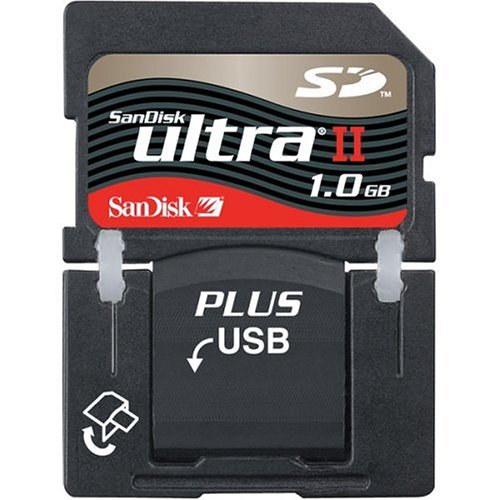 Buy Now at Amazon.com: Sandisk SDSDPH-1024-901 1 GB Ultra II SD Plus USB (Retail Package)