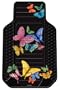 Plasticlear Butterflies Universal-Fit Molded Front Floor Mat - Set of 2
