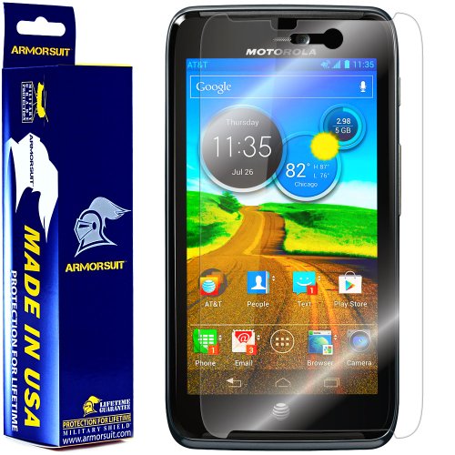 ArmorSuit MilitaryShield - Motorola Atrix HD Screen Protector Shield + Lifetime Replacements