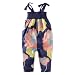 Tea Collection Baby-Girls Infant Two Tie Surf Lily Romper, Twilight, Medium