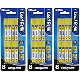 Bazic 0.9mm Mechanical Pencil Lead Refills, 20 Leads Per Tube, Pack of 24 Tubes