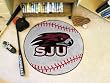 Saint Joseph's Hawks 29" Round Baseball Floor Mat (Rug)