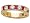 1.10 cttw Karina B(tm) Genuine Ruby Band Size 4 LIFETIME WARRANTY