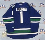 Roberto Luongo Vancouver Canucks Autographed/Hand Signed Rbk 3Rd Nhl Jersey