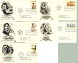 USA Five First Day Covers Commemorating Humanitarian Causes: Seeing Eye Dogs, Red Cross, Christmas Seals, Combat Alcoholism, Disabled Persons