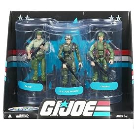 G.I. Joe Exclusive Senior Ranking Officers Action Figure 3-Pack Duke, GI Joe Hawk & Grunt