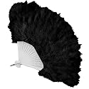 Black Feather Fan