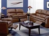 Leather Furniture Pembina Leather Recliner 3 Piece Sofa, Loveseat, Rocker