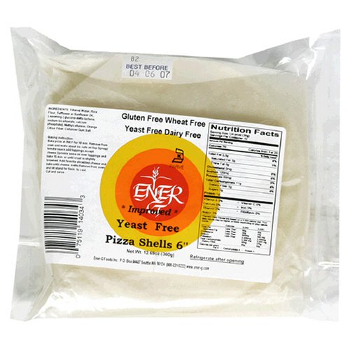 Ener-G Foods Yeast-Free Pizza Shell, 6 inches, 12.69-Ounce Units (Pack of 5) by Ener-G Foods
