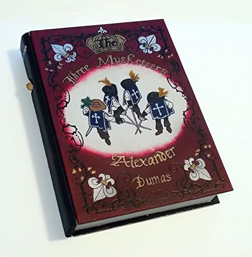 The Three Musketeers book hideaway box. Unique & hand decorated