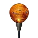 Allsop Firefly Solar Garden Art with Red Glass Globe