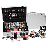 SHANY Cosmetics Carry All Train Case with Makeup and Reusable Aluminum Case, Cameo