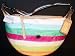 COACH HANDBAGS, COACH HAMPTONS WEEKEND STRIPE WATERCOLOR HOBO BAG # 10021 (Mulitcolor)