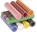 50PC Suited Clay Chips White