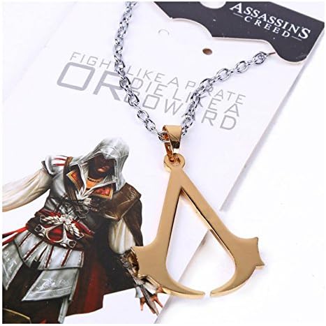 Assassins Creed Unity Ezio Stainless Steel Pendant Necklace Fashion Necklace for Men Women ANPD1260