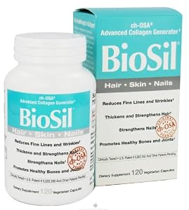 Natural Factors - BioSil cH-OSA Advanced Collagen Generator 5 mg. - 120 Vegetarian Capsules Formerly by Jarrow & Natrol